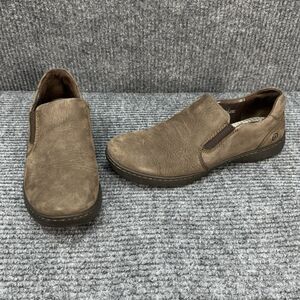 Born DryZ Phoebe Slip On Loafers Shoes Womens 9.5 Brown Taupe Leather W22524